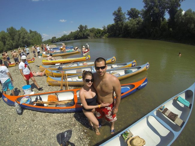 Egyetemisták vízitúrája a Tiszán és az Öreg-Túron